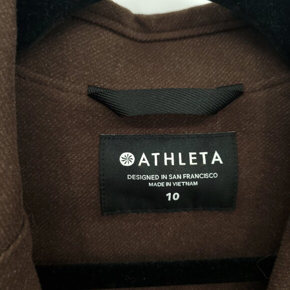 Athleta Venice Heather Blazer 10 Dark Brown Heather - Picture 5 of 16